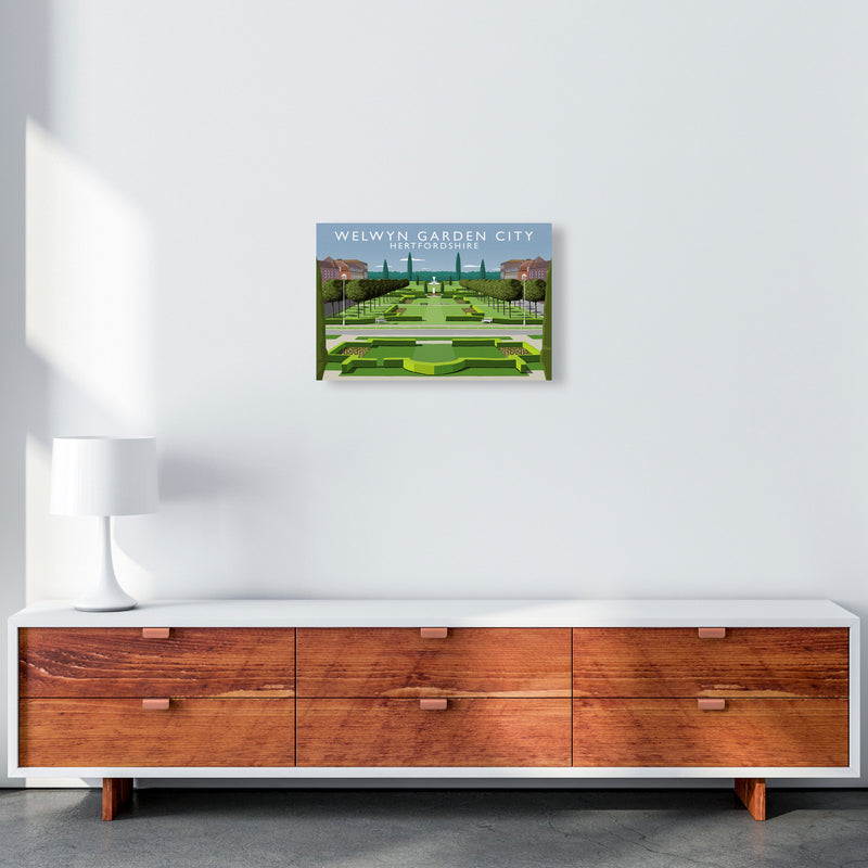 Welwyn Garden City Hertfordshire Travel Art Print by Richard O'Neill A3 Canvas