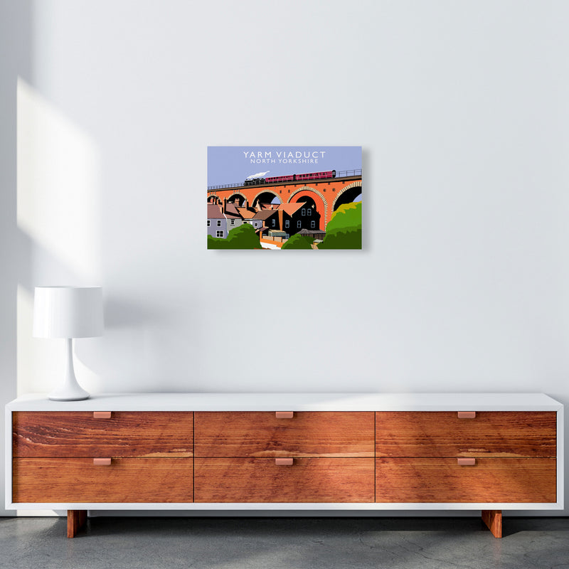 Yarm Viaduct North Yorkshire Travel Art Print by Richard O'Neill A3 Canvas