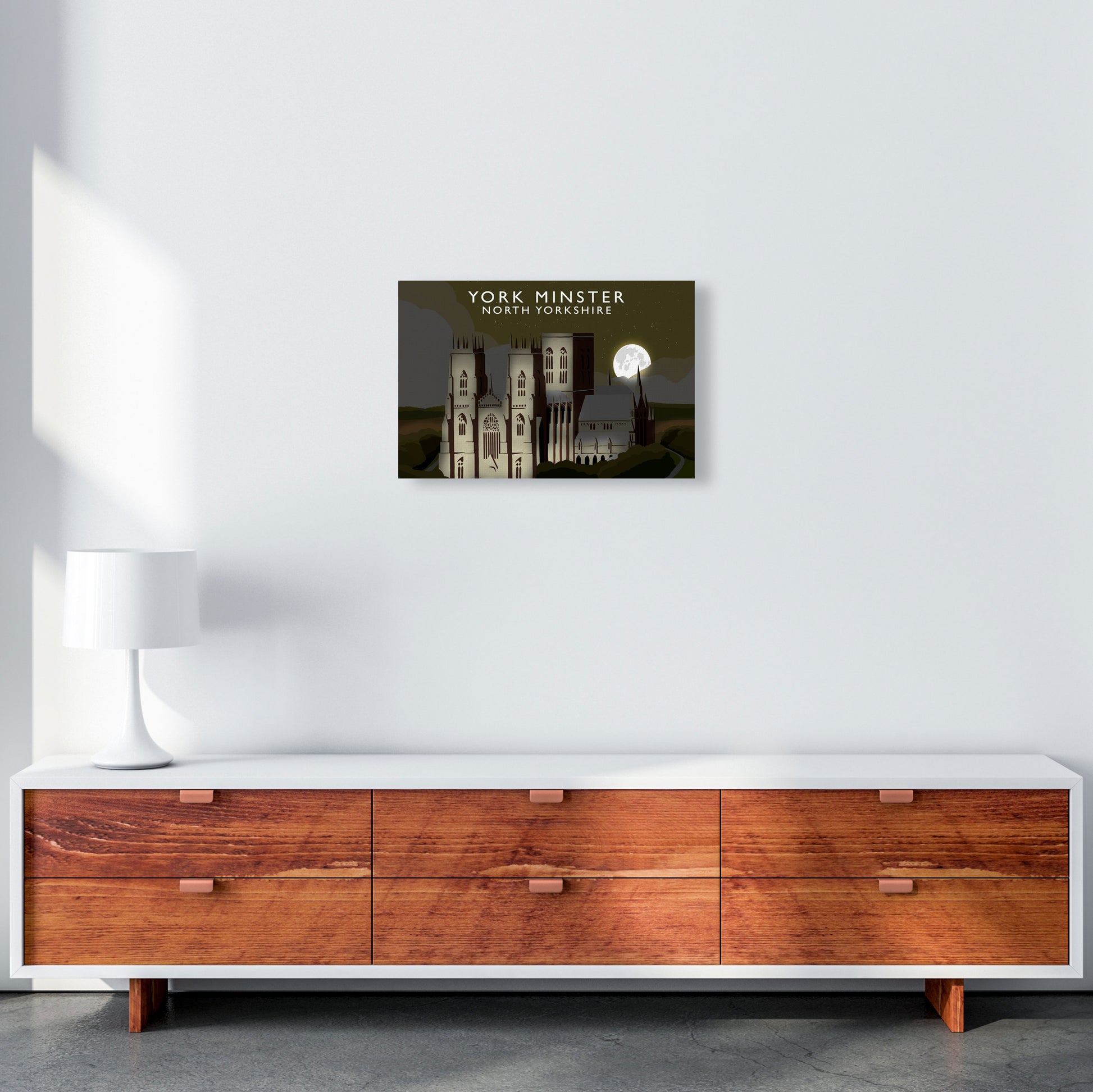 York Minster Framed Digital Art Print by Richard O'Neill A3 Canvas