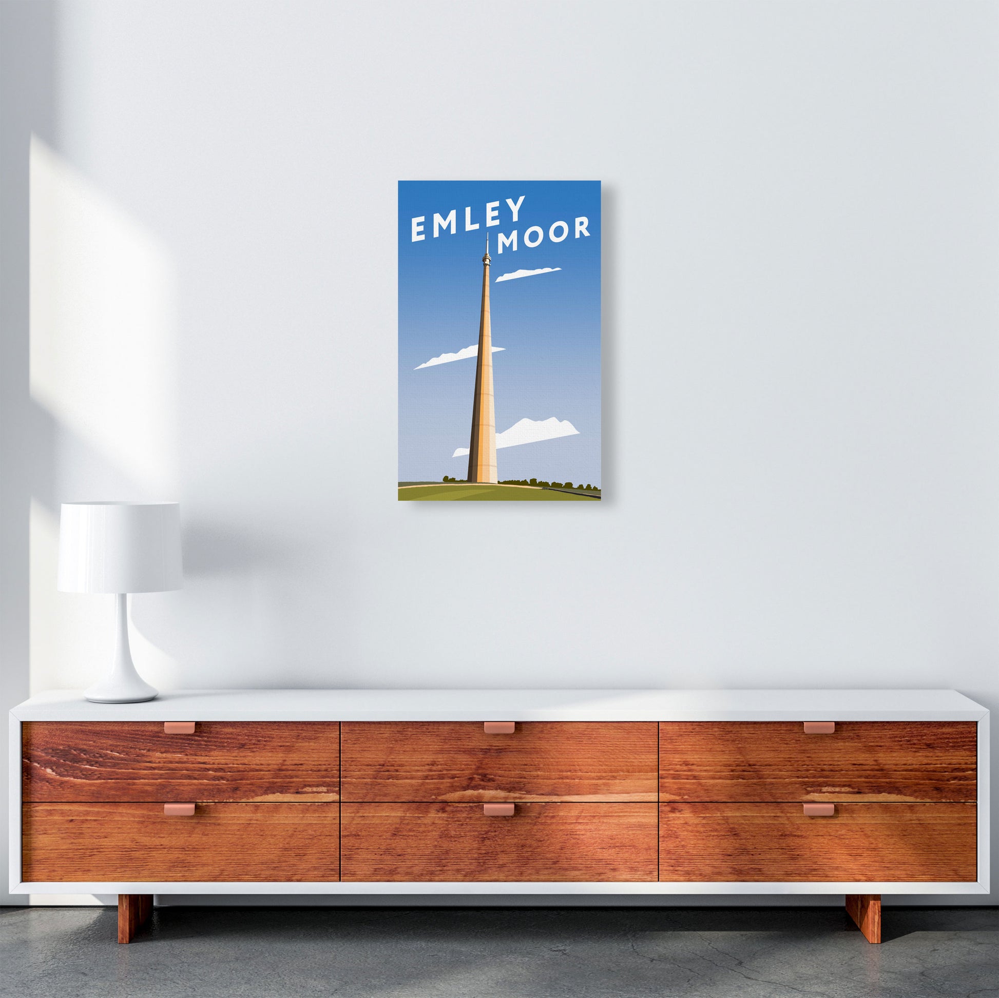 Emley Moor 3 by Richard O'Neill A3 Canvas