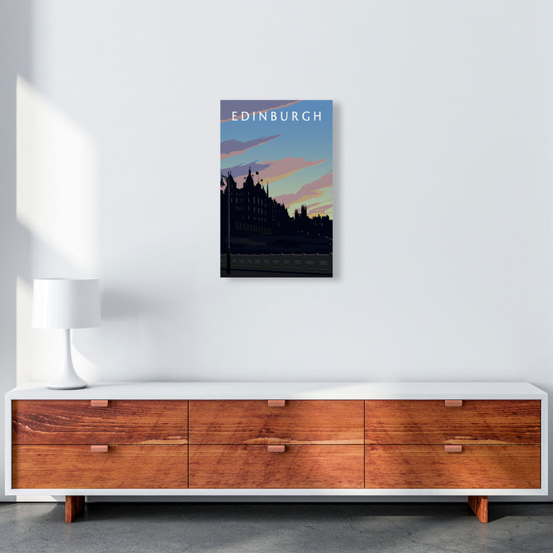Edinburgh Art Print by Richard O'Neill A3 Canvas