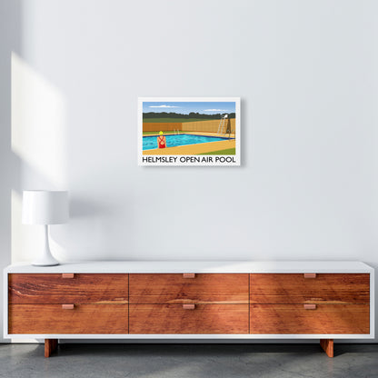Helmsley Open Air Pool by Richard O'Neill A3 Canvas