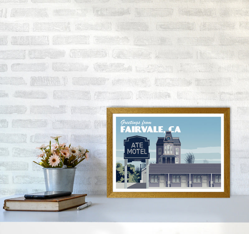 Bates Motel Day Art Print by Richard O'Neill A3 Print Only