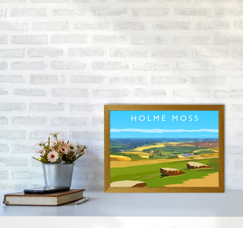 Holme Moss Travel Art Print by Richard O'Neill A3 Print Only
