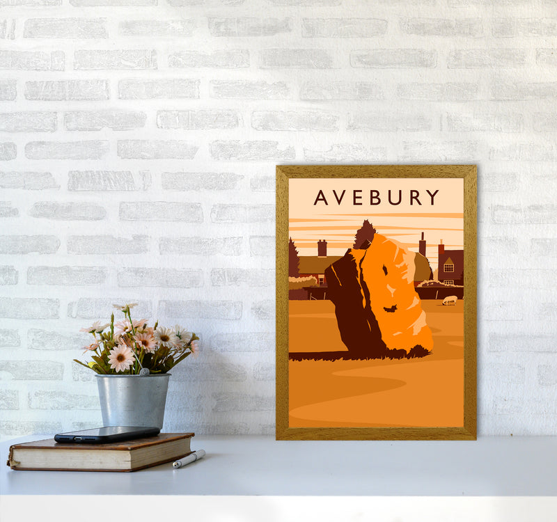Avebury portrait Travel Art Print by Richard O'Neill A3 Print Only