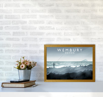 Wembury Travel Art Print by Richard O'Neill A3 Print Only