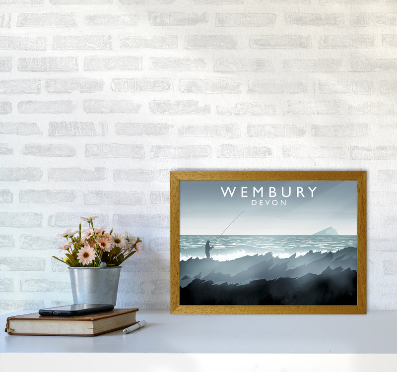 Wembury Travel Art Print by Richard O'Neill A3 Print Only