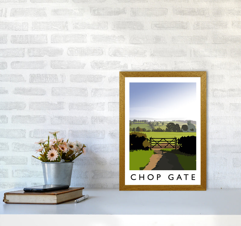 Chop Gate portrait Travel Art Print by Richard O'Neill A3 Print Only