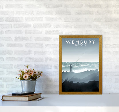 Wembury portrait Travel Art Print by Richard O'Neill A3 Print Only
