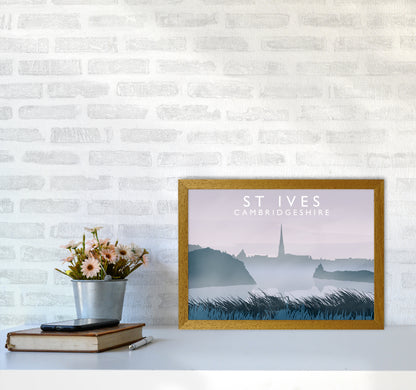 St Ives Travel Art Print by Richard O'Neill A3 Print Only