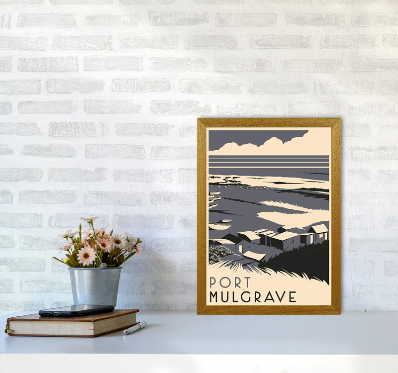 Port Mulgrave portrait Travel Art Print by Richard O'Neill A3 Print Only