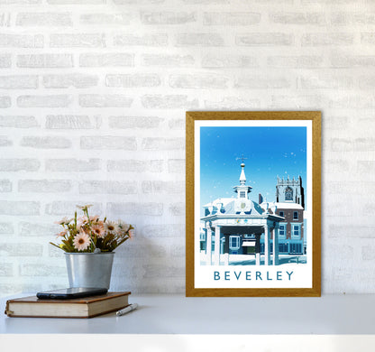 Beverley (Snow) 2 portrait Travel Art Print by Richard O'Neill A3 Print Only