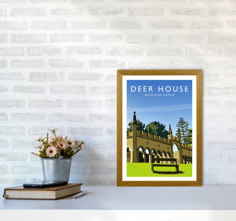 Deer House portrait Travel Art Print by Richard O'Neill A3 Print Only