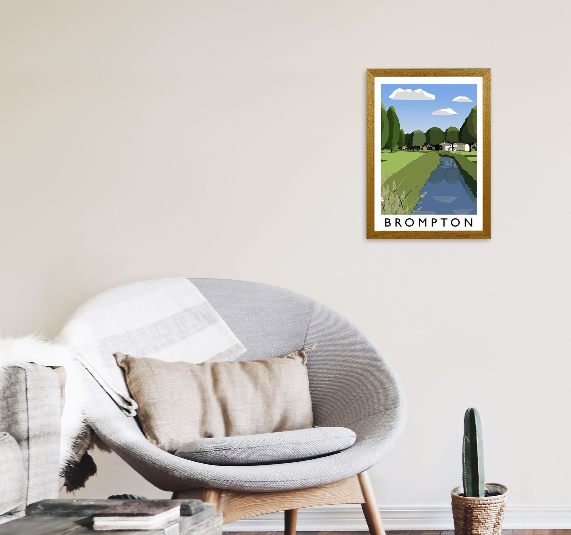 Brompton Framed Digital Art Print by Richard O'Neill A3 Print Only