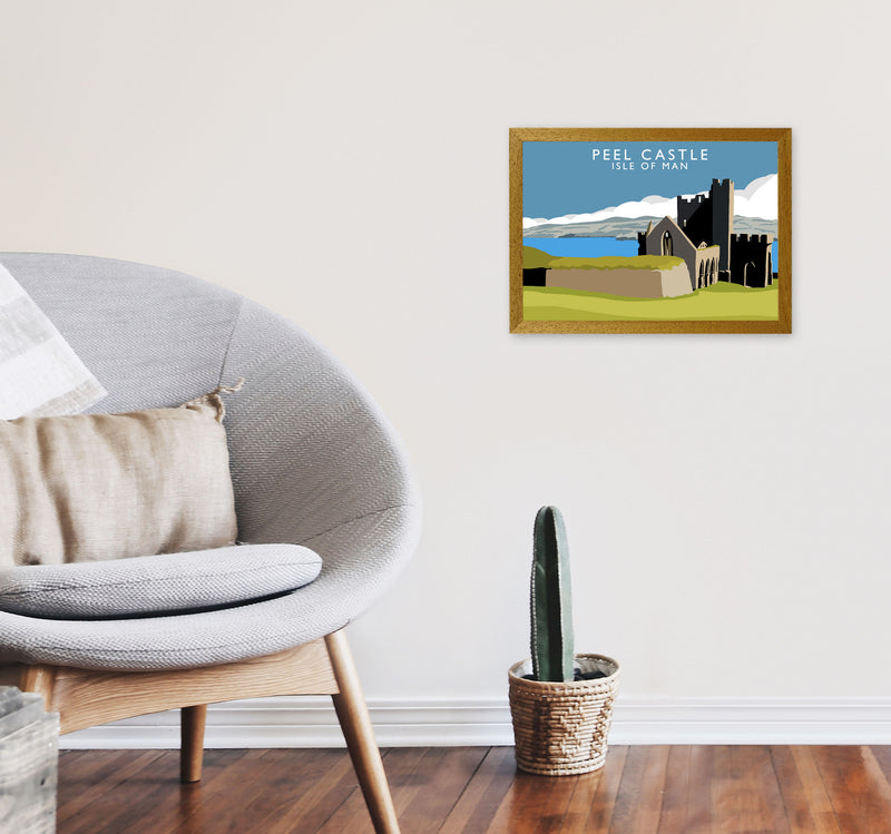 Peel Castle Isle of Man Art Print by Richard O'Neill A3 Print Only