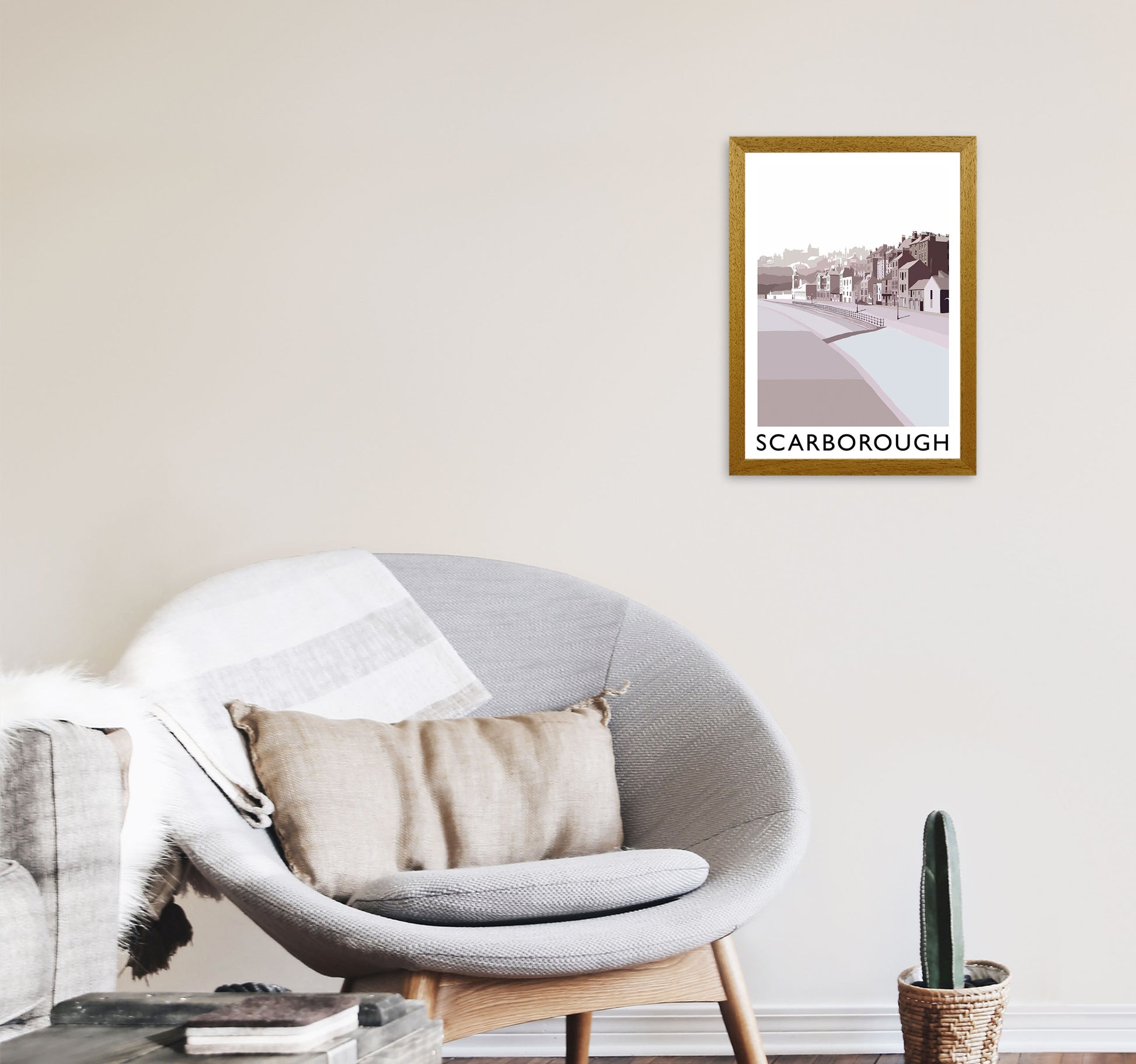 Scarborough Art Print by Richard O'Neill A3 Print Only