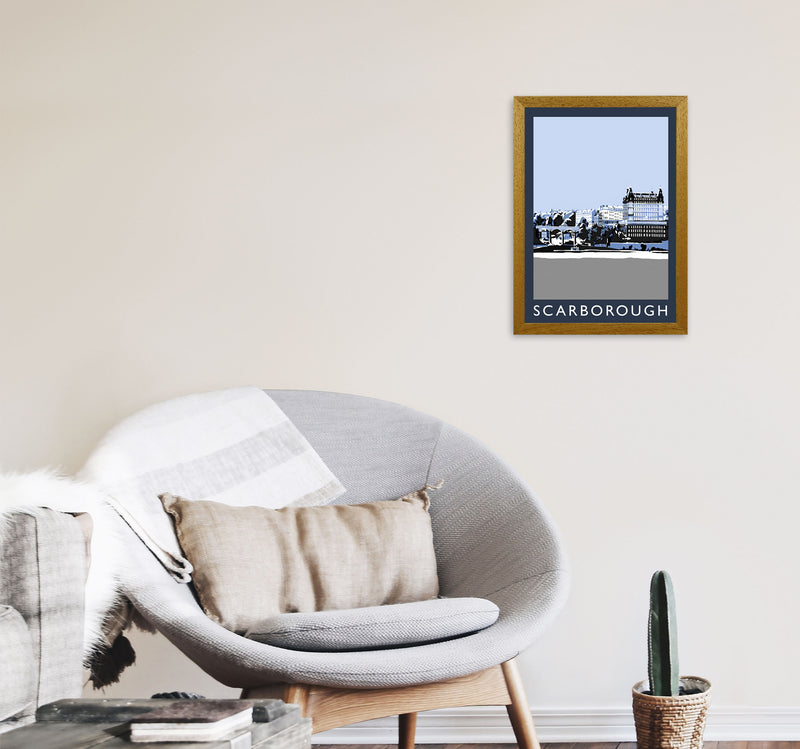 Scarborough by Richard O'Neill Yorkshire Art Print, Vintage Travel Poster A3 Print Only