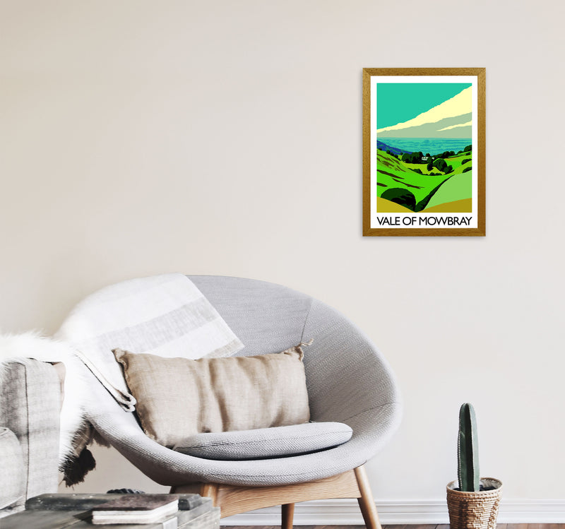 Vale Of Mowbray by Richard O'Neill Yorkshire Art Print, Vintage Travel Poster A3 Print Only