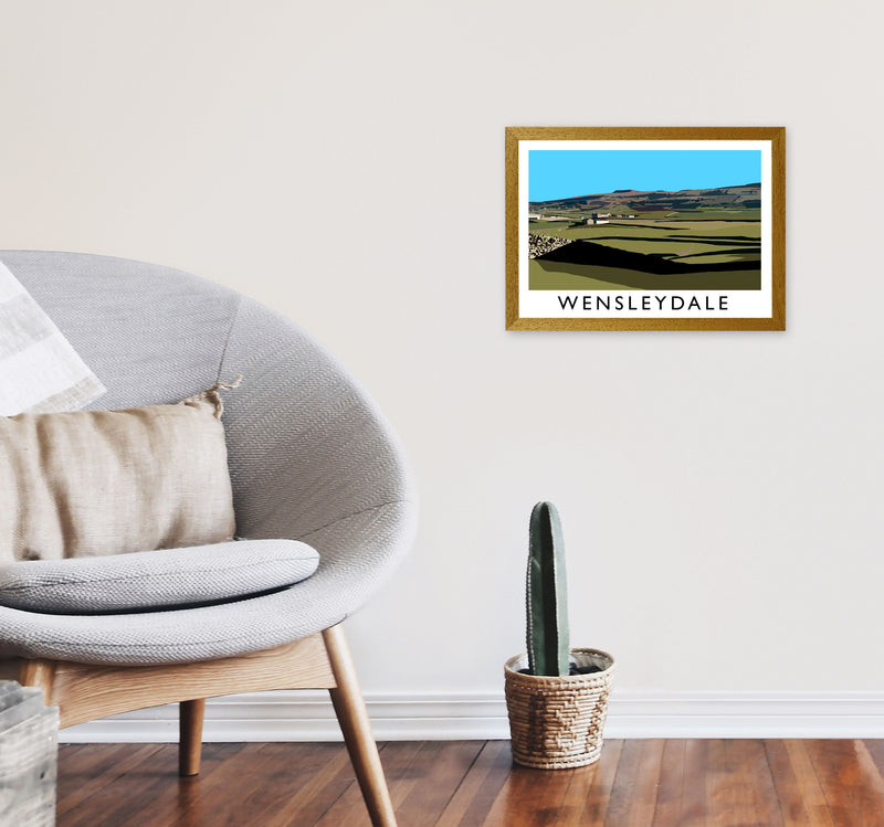 Wensleydale by Richard O'Neill Yorkshire Art Print, Vintage Travel Poster A3 Print Only
