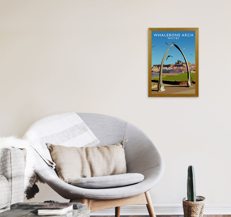 Whalebone Arch Whitby Art Print by Richard O'Neill A3 Print Only