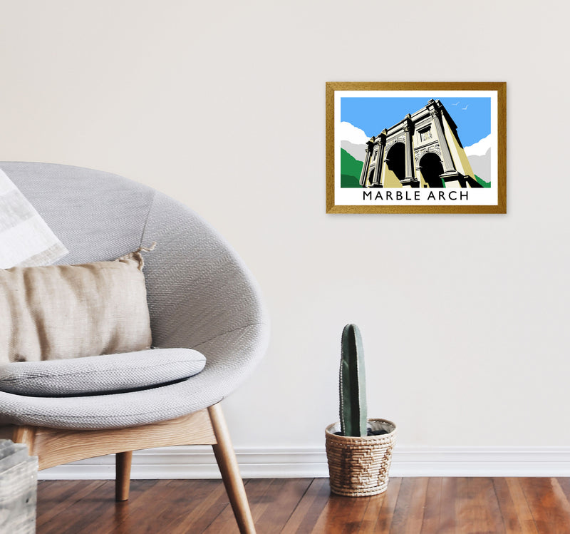 Marble Arch London Art Print by Richard O'Neill A3 Print Only