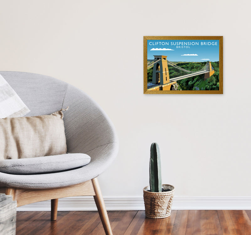 Clifton Suspension Bridge Bristol Framed Art Print by Richard O'Neill A3 Print Only