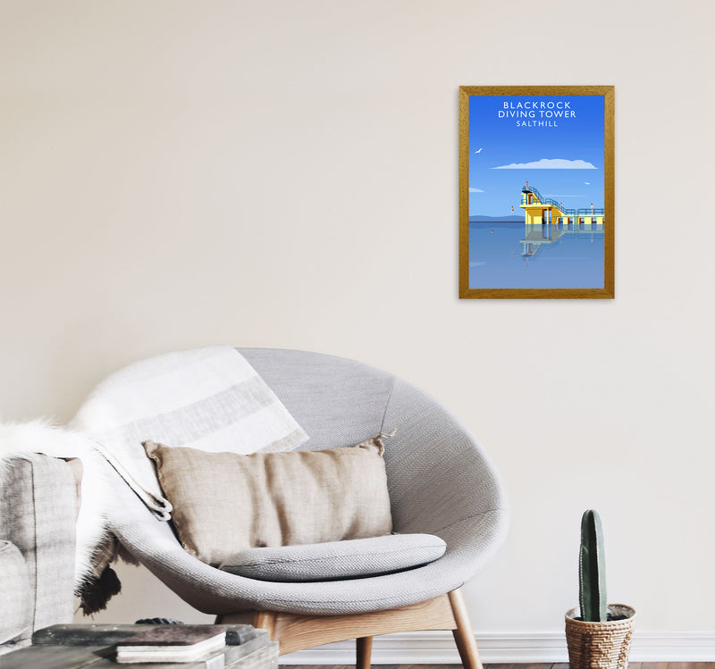 Blackrock Diving Tower (Portrait) by Richard O'Neill A3 Print Only