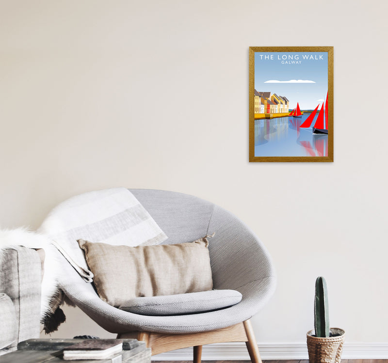 The Long Walk Galway Art Print by Richard O'Neill A3 Print Only
