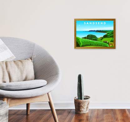 Sandsend Art Print by Richard O'Neill A3 Print Only