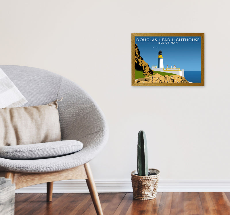 Douglas Head Lighthouse Portrait by Richard O'Neill A3 Print Only