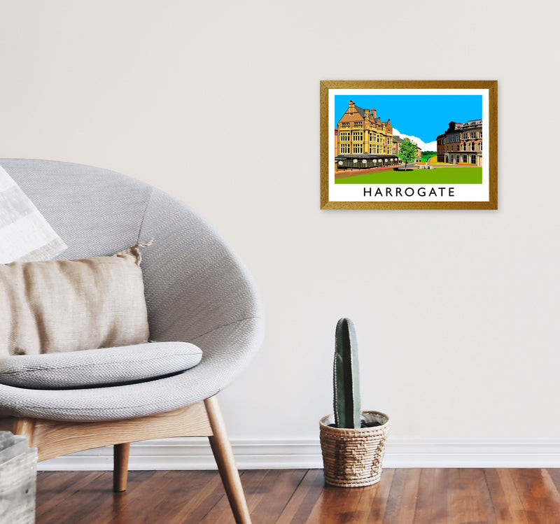 Harrogate Travel Art Print by Richard O'Neill, Framed Wall Art A3 Print Only