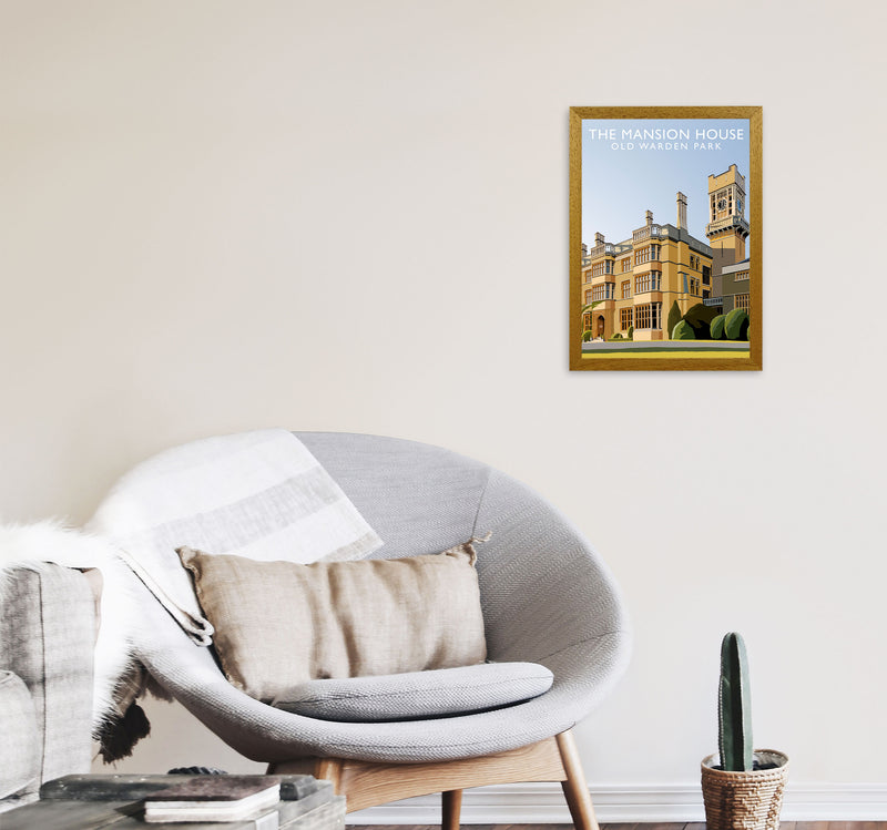 The Mansion House Old Warden Park Travel Art Print by Richard O'Neill A3 Print Only