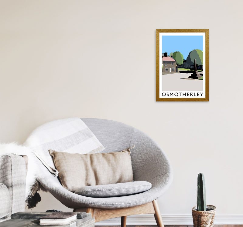 Osmotherley Travel Art Print by Richard O'Neill, Framed Wall Art A3 Print Only