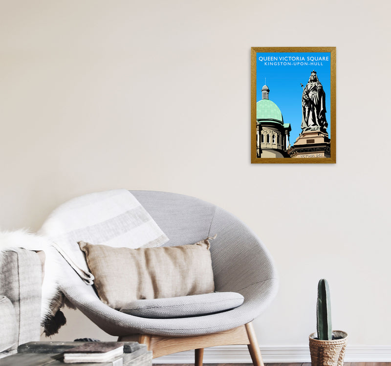 Queen Victoria Square Kingston-Upon-Hull Art Print by Richard O'Neill A3 Print Only