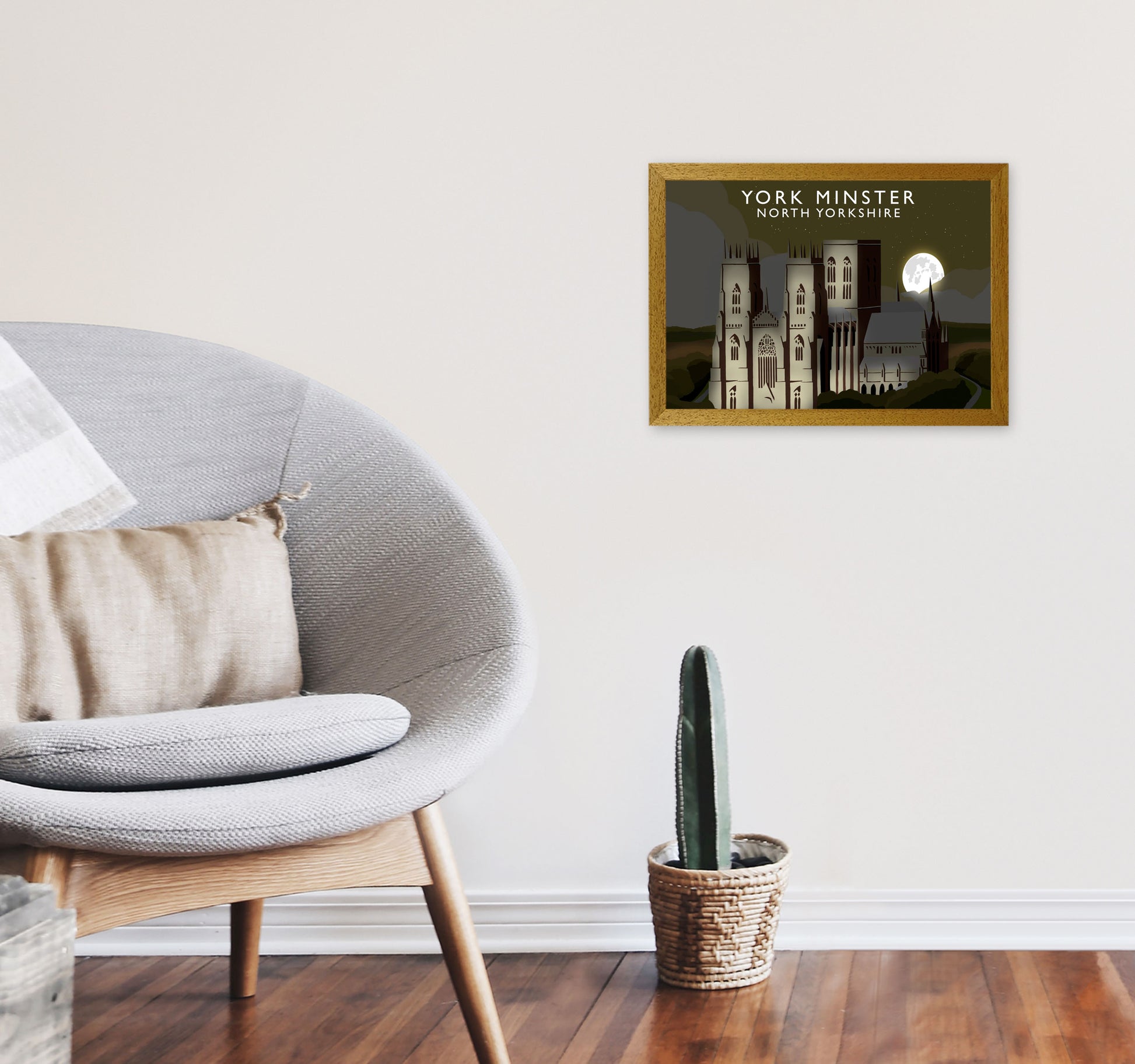 York Minster Framed Digital Art Print by Richard O'Neill A3 Print Only