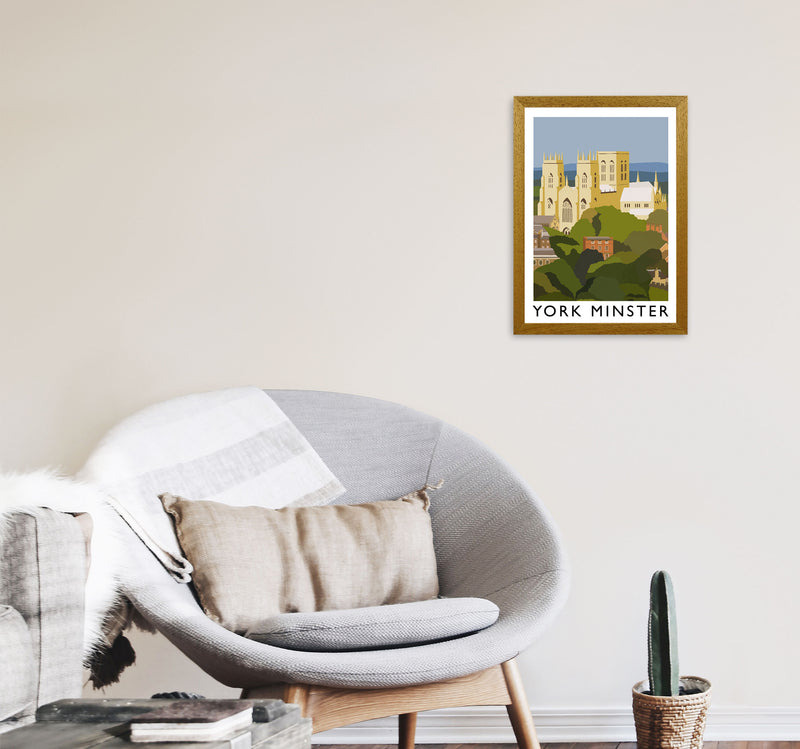 York Minster Framed Digital Art Print by Richard O'Neill A3 Print Only