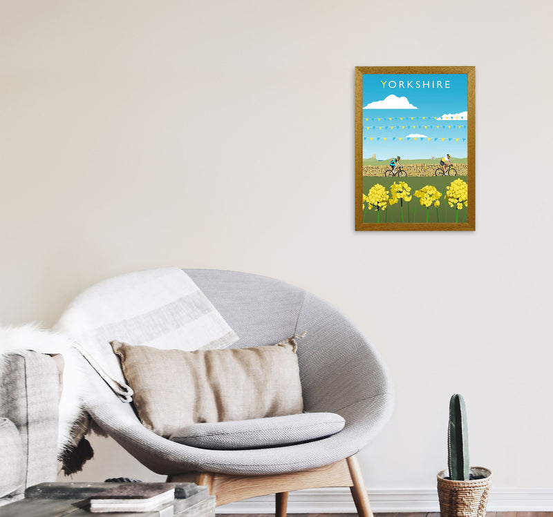 Yorkshire Framed Digital Art Print by Richard O'Neill A3 Print Only