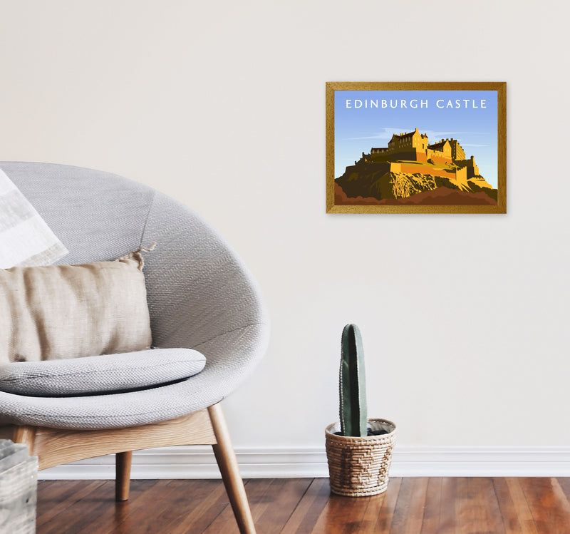 Edinburgh Castle Art Print by Richard O'Neill A3 Print Only