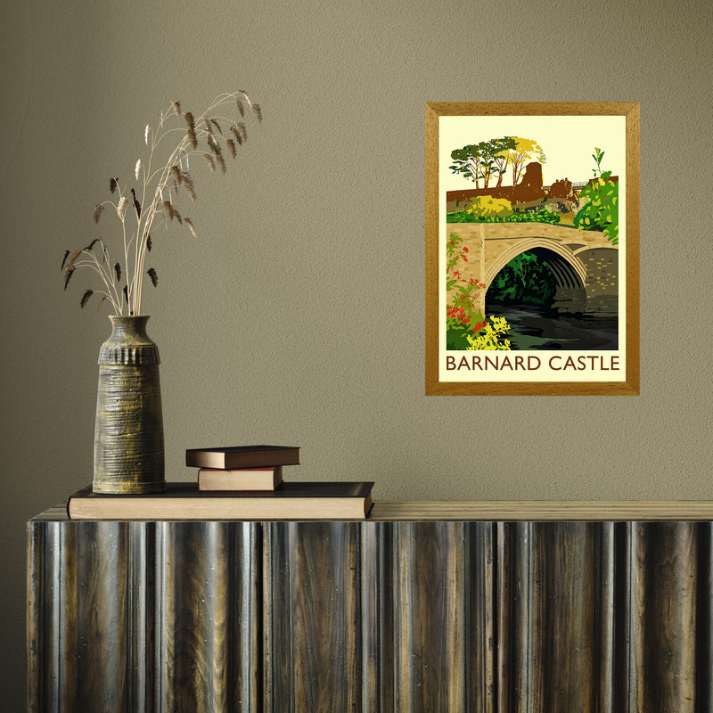 Barnard Castle 4 by Richard O'Neill A3 Oak Frame