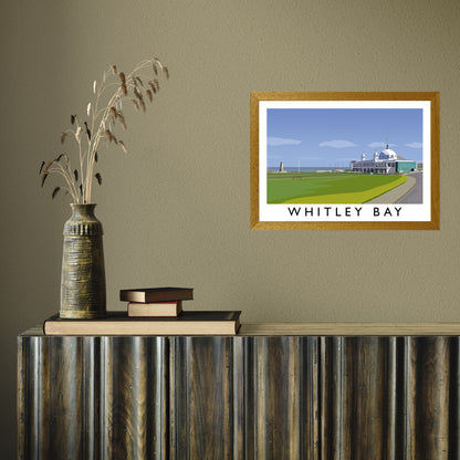 Whitley Bay by Richard O'Neill A3 Oak Frame