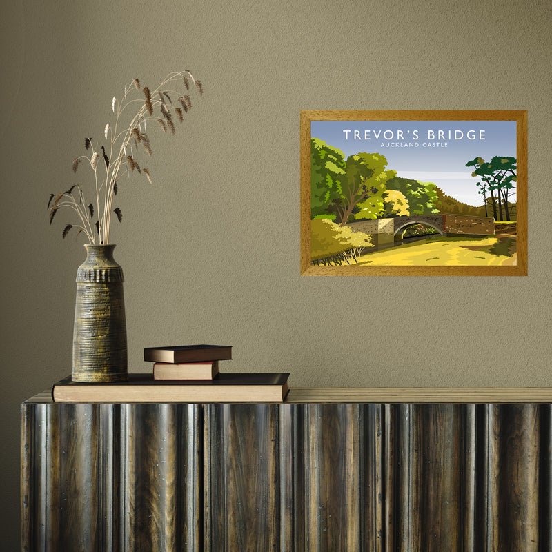 Trevor's Bridge by Richard O'Neill A3 Oak Frame