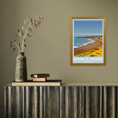 Nose's Point portrait by Richard O'Neill A3 Oak Frame