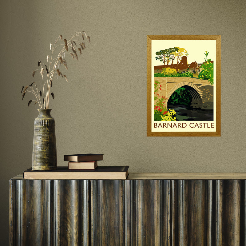 Barnard Castle 3 by Richard O'Neill A3 Oak Frame