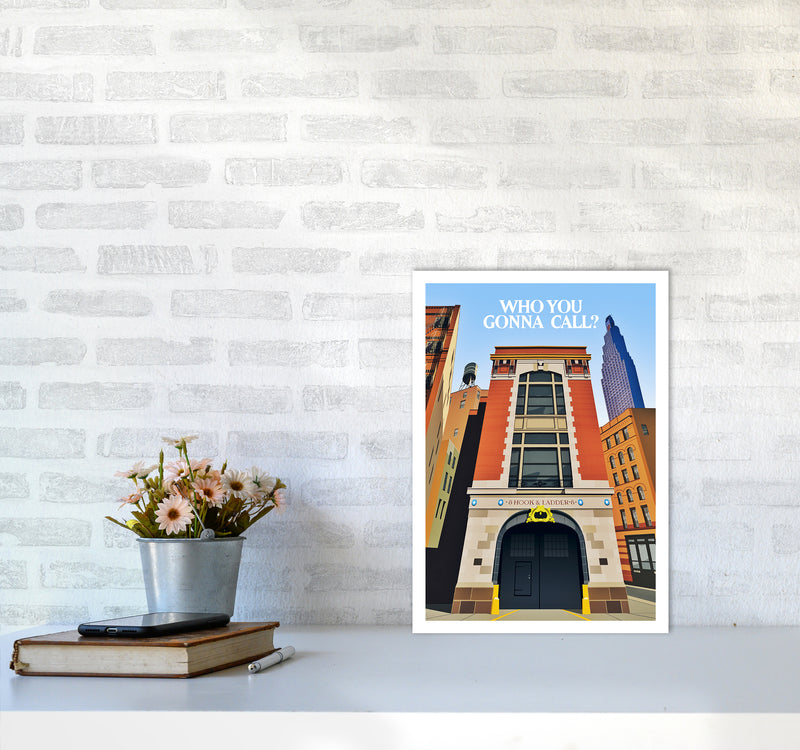Ghostbusters Day Art Print by Richard O'Neill A3 Black Frame