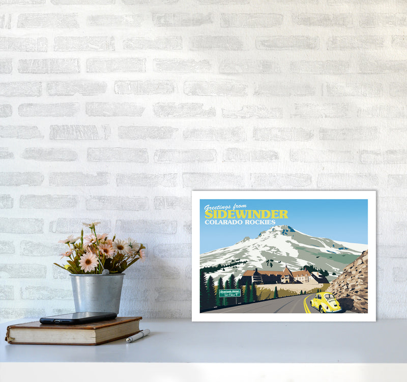 Overlook Hotel Art Print by Richard O'Neill A3 Black Frame