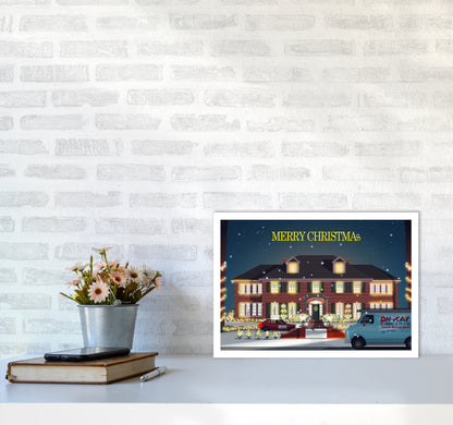 Home Alone Art Print by Richard O'Neill A3 Black Frame