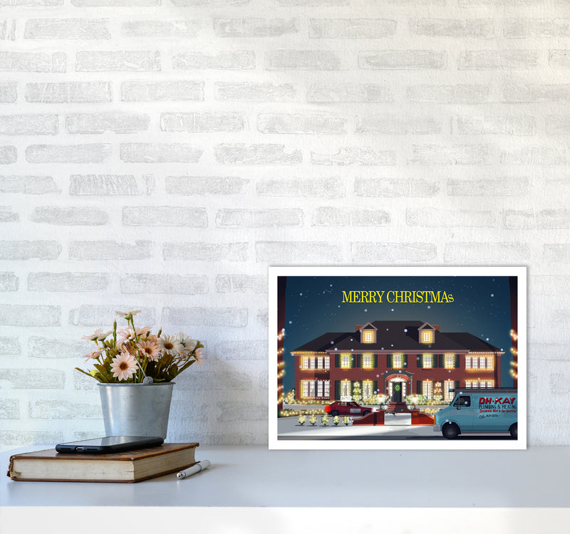 Home Alone Art Print by Richard O'Neill A3 Black Frame