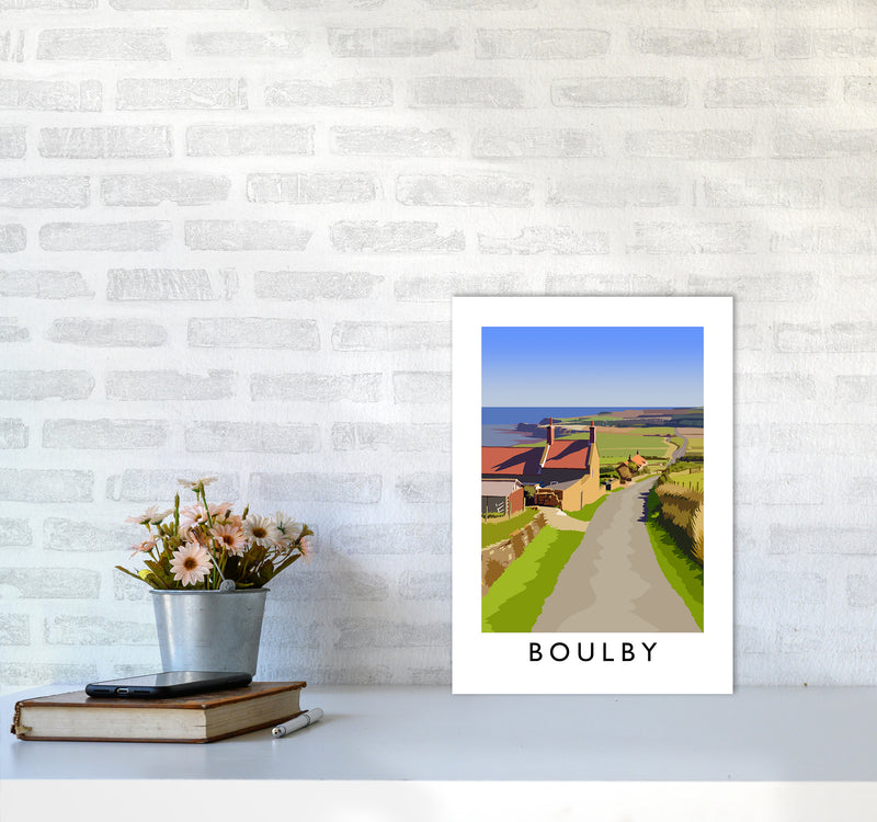 Boulby 2 Portrait Art Print by Richard O'Neill A3 Black Frame