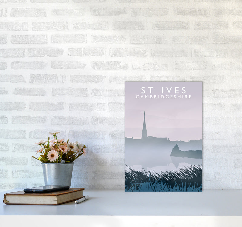 St Ives, Cambridgeshire Travel Art Print by Richard O'Neill A3 Black Frame