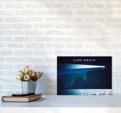 Cape Wrath Travel Art Print by Richard O'Neill A3 Black Frame